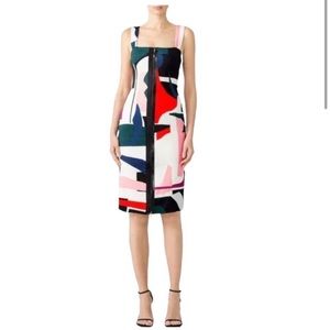 Cushnie Et Ochs size 2 Orlena Abstract Print Dress
